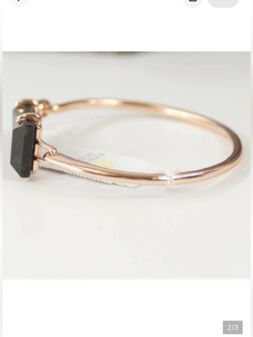 Kendra Scott Collin’s black granite rose gold bracelet - Picture 2 of 3